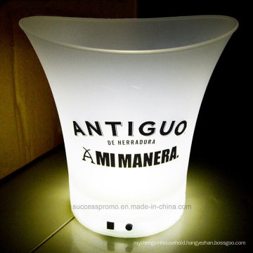 5L Charge Type LED Ice Bucket with Customized Logo